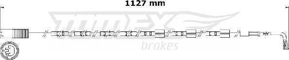 TOMEX brakes TX 31-01 - Предупредителен контактен сензор, износване на накладките vvparts.bg