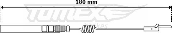 TOMEX brakes TX 31-14 - Предупредителен контактен сензор, износване на накладките vvparts.bg