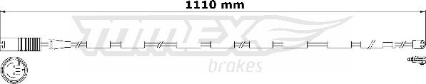 TOMEX brakes TX 31-16 - Предупредителен контактен сензор, износване на накладките vvparts.bg