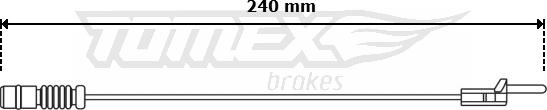 TOMEX brakes TX 31-11 - Предупредителен контактен сензор, износване на накладките vvparts.bg