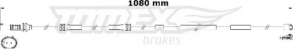 TOMEX brakes TX 31-18 - Предупредителен контактен сензор, износване на накладките vvparts.bg