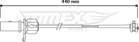 TOMEX brakes TX 31-12 - Предупредителен контактен сензор, износване на накладките vvparts.bg