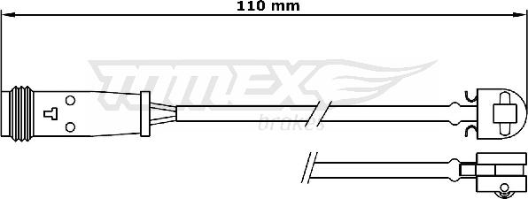 TOMEX brakes TX 31-17 - Предупредителен контактен сензор, износване на накладките vvparts.bg