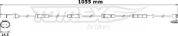 TOMEX brakes TX 31-31 - Предупредителен контактен сензор, износване на накладките vvparts.bg