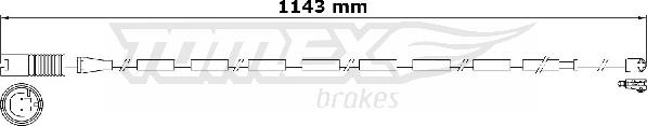 TOMEX brakes TX 31-29 - Предупредителен контактен сензор, износване на накладките vvparts.bg