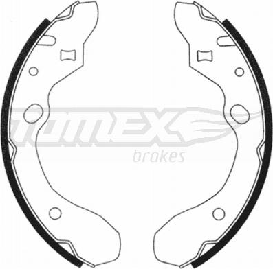 TOMEX brakes TX 20-91 - Комплект спирачна челюст vvparts.bg