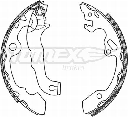 TOMEX brakes TX 20-92 - Комплект спирачна челюст vvparts.bg