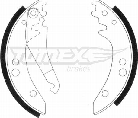 TOMEX brakes TX 20-97 - Комплект спирачна челюст vvparts.bg