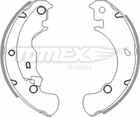 TOMEX brakes TX 20-42 - Комплект спирачна челюст vvparts.bg