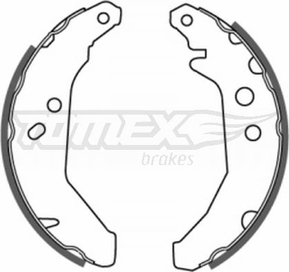 TOMEX brakes TX 20-66 - Комплект спирачна челюст vvparts.bg