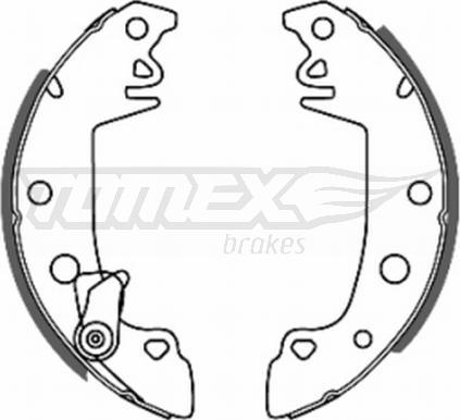 TOMEX brakes TX 20-68 - Комплект спирачна челюст vvparts.bg