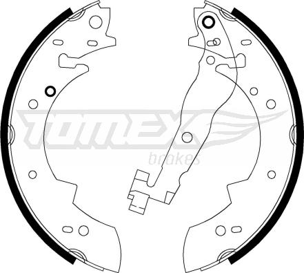 TOMEX brakes TX 20-62 - Комплект спирачна челюст vvparts.bg