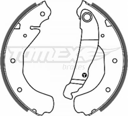 TOMEX brakes TX 20-16 - Комплект спирачна челюст vvparts.bg