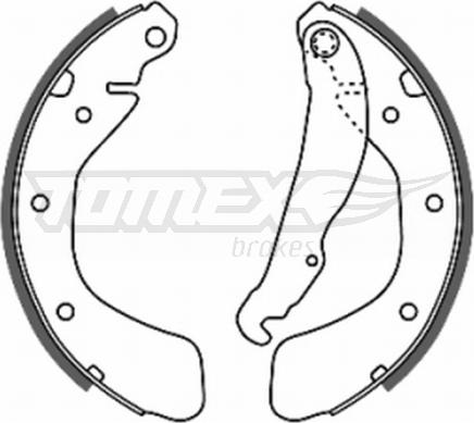 TOMEX brakes TX 20-18 - Комплект спирачна челюст vvparts.bg