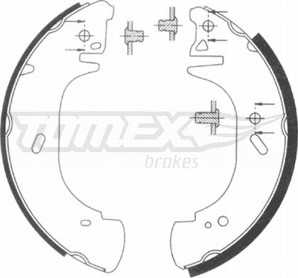 TOMEX brakes TX 20-89 - Комплект спирачна челюст vvparts.bg