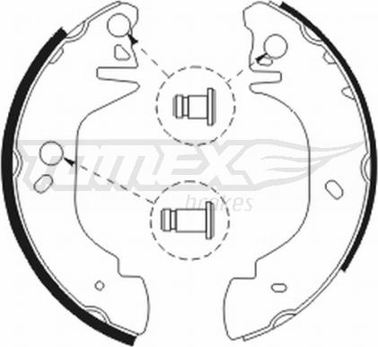 TOMEX brakes TX 20-81 - Комплект спирачна челюст vvparts.bg