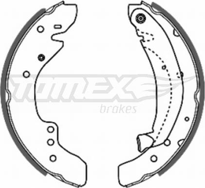 TOMEX brakes TX 20-29 - Комплект спирачна челюст vvparts.bg