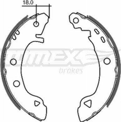 TOMEX brakes TX 20-22 - Комплект спирачна челюст vvparts.bg