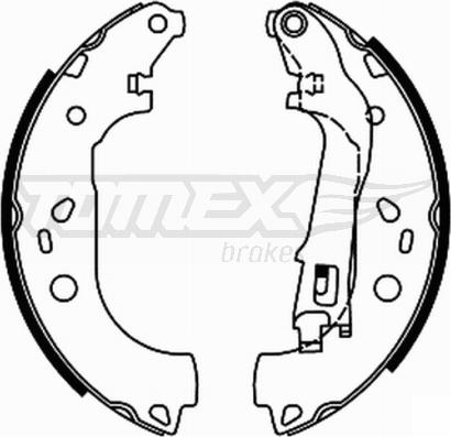 TOMEX brakes TX 21-98 - Комплект спирачна челюст vvparts.bg