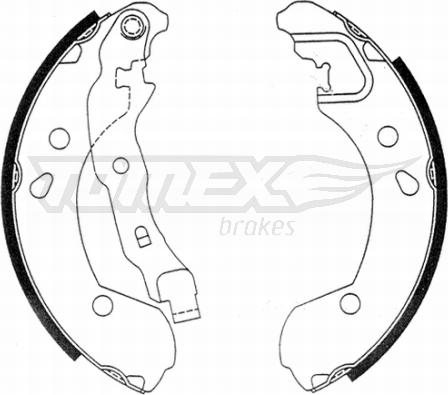 TOMEX brakes TX 21-48 - Комплект спирачна челюст vvparts.bg