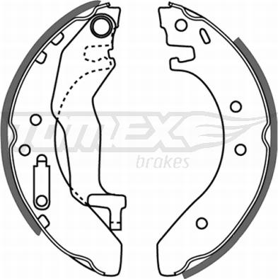 TOMEX brakes TX 21-54 - Комплект спирачна челюст vvparts.bg