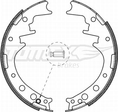 TOMEX brakes TX 21-56 - Комплект спирачна челюст vvparts.bg