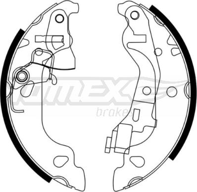 TOMEX brakes TX 21-58 - Комплект спирачна челюст vvparts.bg