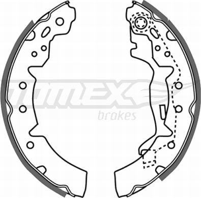 TOMEX brakes TX 21-06 - Комплект спирачна челюст vvparts.bg