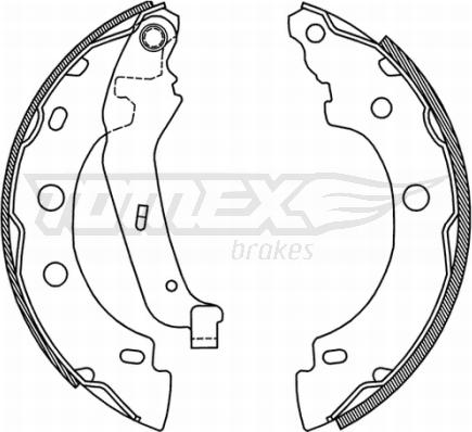 TOMEX brakes TX 21-00 - Комплект спирачна челюст vvparts.bg