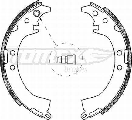 TOMEX brakes TX 21-07 - Комплект спирачна челюст vvparts.bg