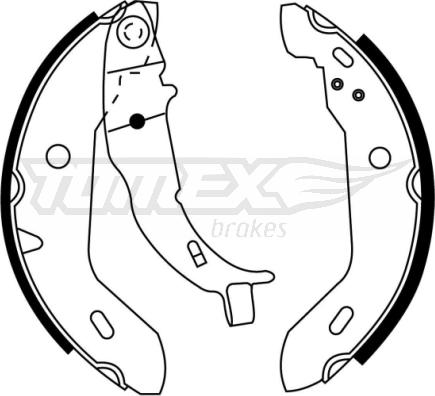 TOMEX brakes TX 21-16 - Комплект спирачна челюст vvparts.bg