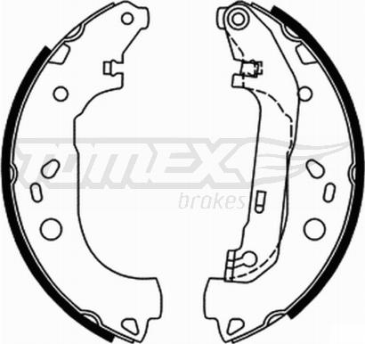 TOMEX brakes TX 21-87 - Комплект спирачна челюст vvparts.bg