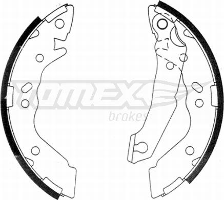 TOMEX brakes TX 21-36 - Комплект спирачна челюст vvparts.bg