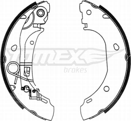 TOMEX brakes TX 21-31 - Комплект спирачна челюст vvparts.bg