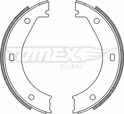 TOMEX brakes TX 21-25 - Комплект спирачна челюст vvparts.bg