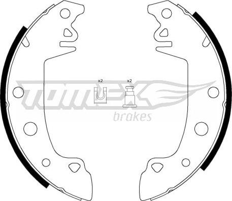 TOMEX brakes TX 21-28 - Комплект спирачна челюст vvparts.bg