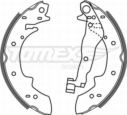 TOMEX brakes TX 21-22 - Комплект спирачна челюст vvparts.bg