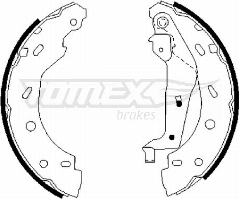 TOMEX brakes TX 21-75 - Комплект спирачна челюст vvparts.bg