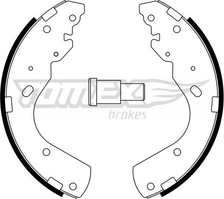 TOMEX brakes TX 23-44 - Комплект спирачна челюст vvparts.bg