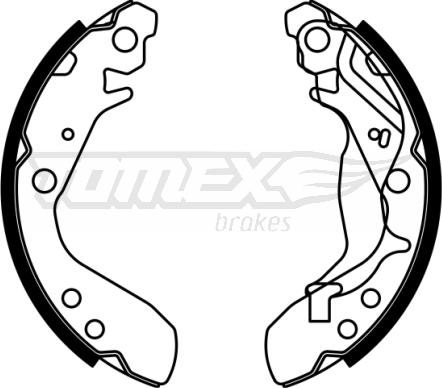 TOMEX brakes TX 23-01 - Комплект спирачна челюст vvparts.bg