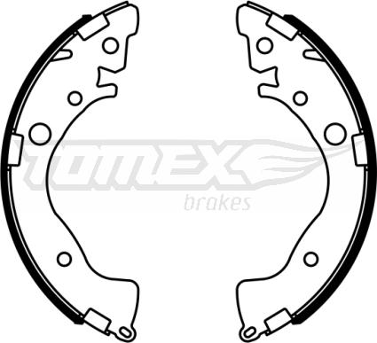 TOMEX brakes TX 23-02 - Комплект спирачна челюст vvparts.bg