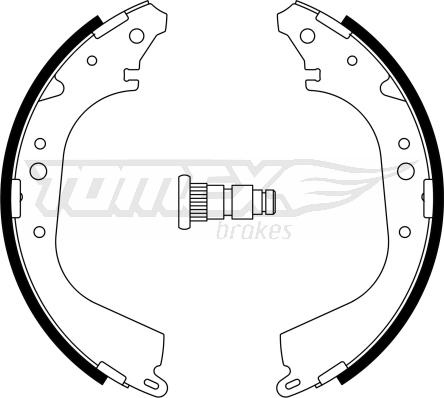 TOMEX brakes TX 23-35 - Комплект спирачна челюст vvparts.bg