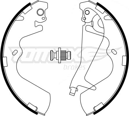 TOMEX brakes TX 23-25 - Комплект спирачна челюст vvparts.bg