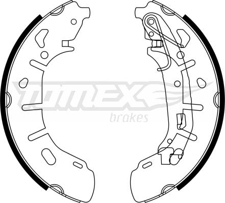 TOMEX brakes TX 23-21 - Комплект спирачна челюст vvparts.bg