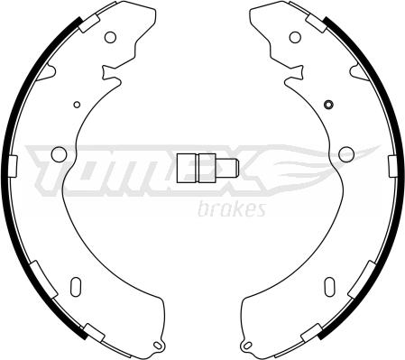 TOMEX brakes TX 23-28 - Комплект спирачна челюст vvparts.bg