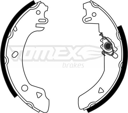 TOMEX brakes TX 23-22 - Комплект спирачна челюст vvparts.bg