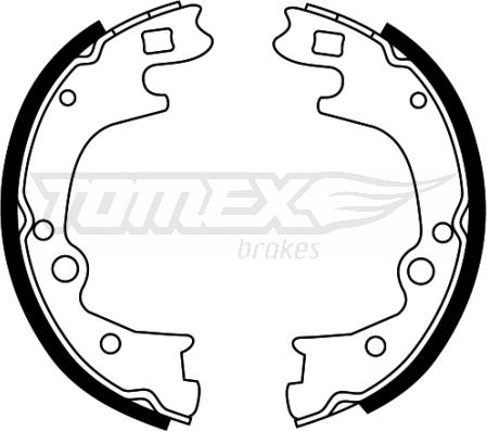 TOMEX brakes TX 22-49 - Комплект спирачна челюст vvparts.bg