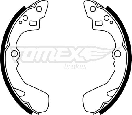 TOMEX brakes TX 22-48 - Комплект спирачна челюст vvparts.bg