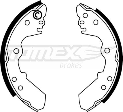 TOMEX brakes TX 22-47 - Комплект спирачна челюст vvparts.bg