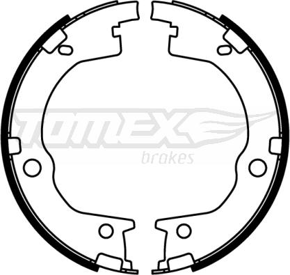 TOMEX brakes TX 22-55 - Комплект спирачна челюст vvparts.bg